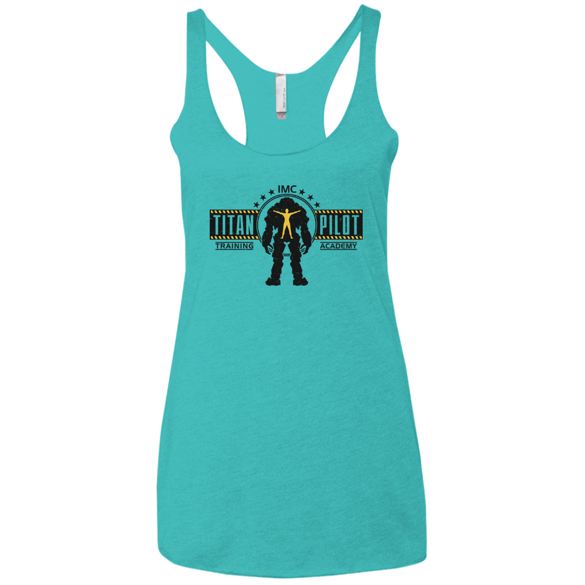 T-Shirts Tahiti Blue / X-Small Titan Pilot Women's Triblend Racerback Tank