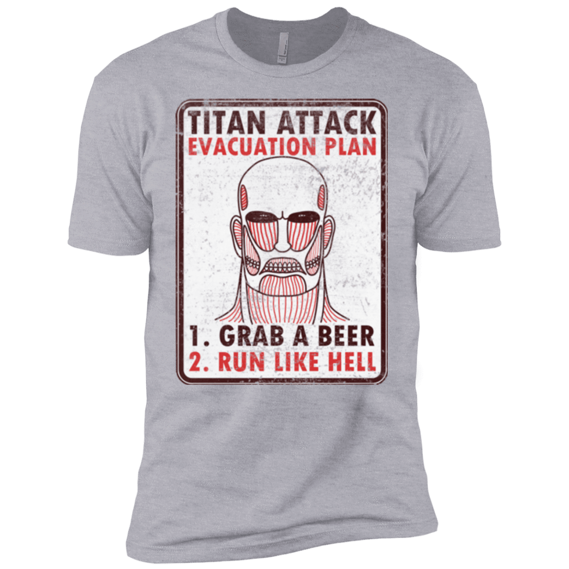 T-Shirts Heather Grey / YXS Titan plan Boys Premium T-Shirt