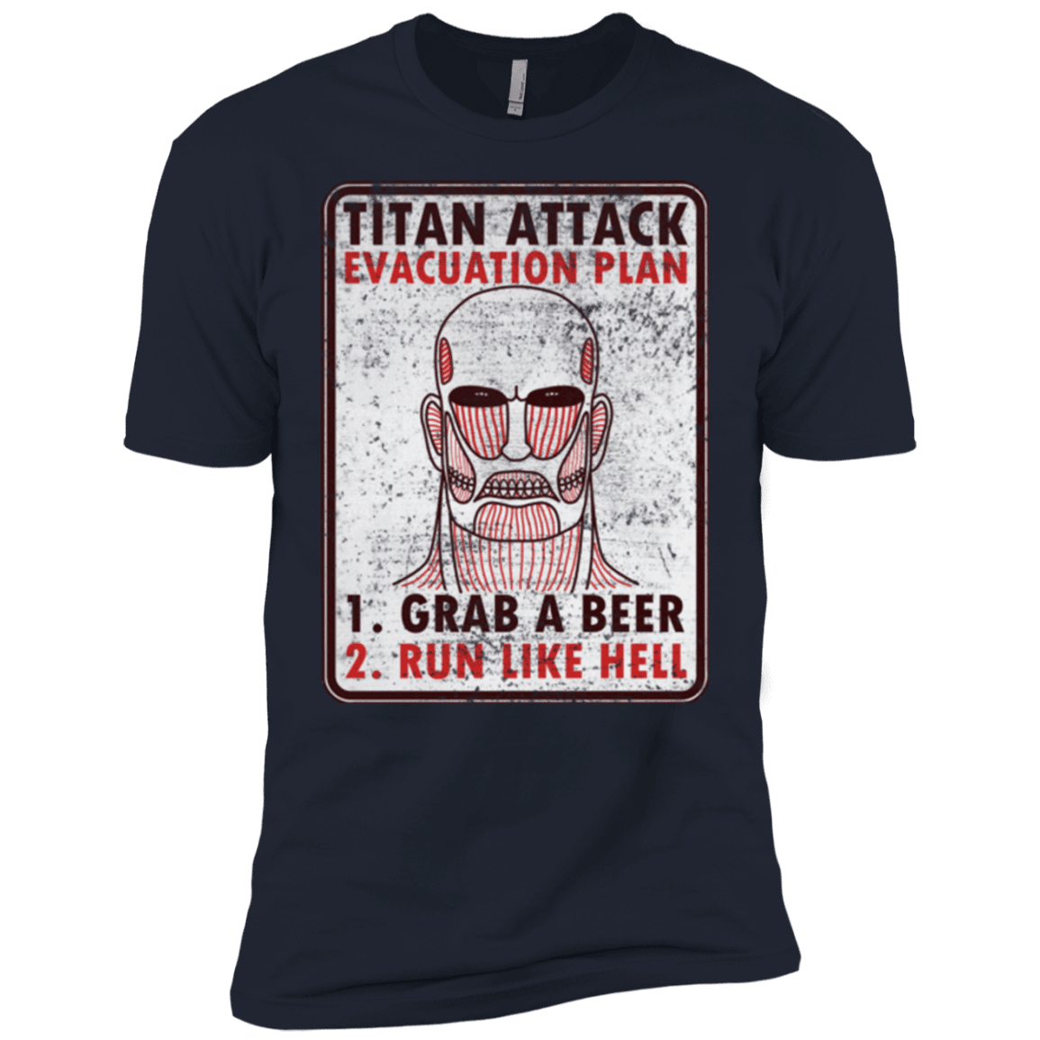 T-Shirts Midnight Navy / YXS Titan plan Boys Premium T-Shirt