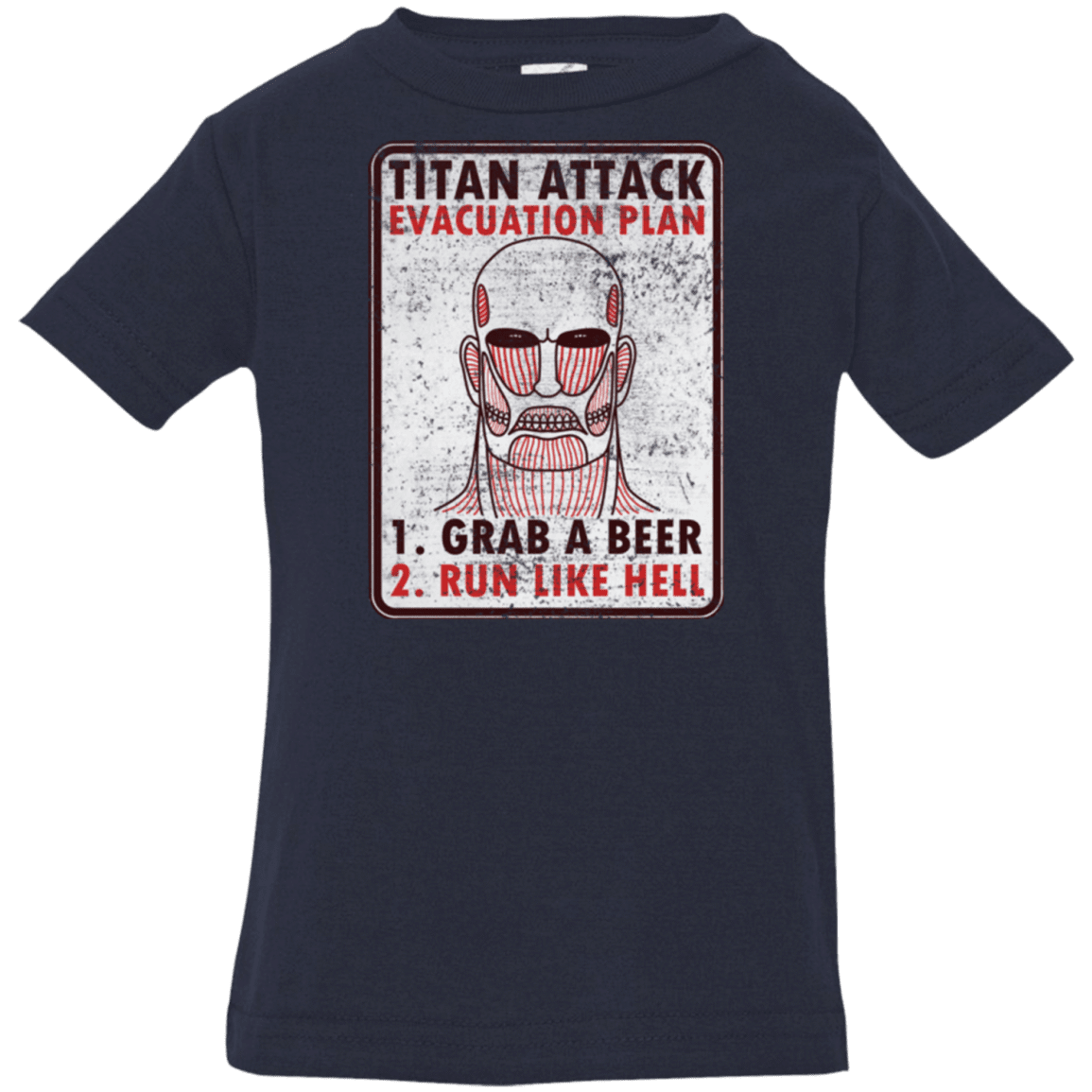 T-Shirts Navy / 6 Months Titan plan Infant PremiumT-Shirt