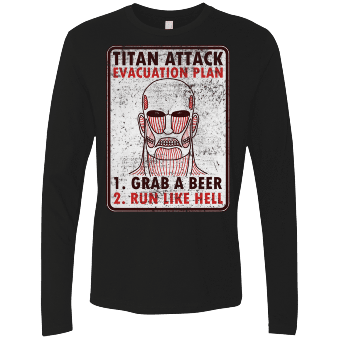 T-Shirts Black / Small Titan plan Men's Premium Long Sleeve