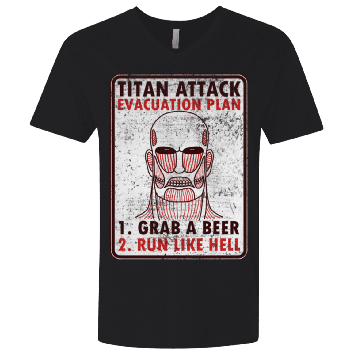 T-Shirts Black / X-Small Titan plan Men's Premium V-Neck