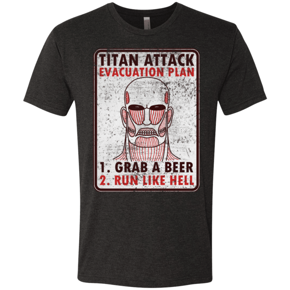 T-Shirts Vintage Black / Small Titan plan Men's Triblend T-Shirt