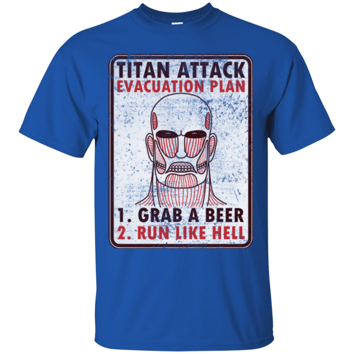 T-Shirts Royal / Small Titan plan T-Shirt