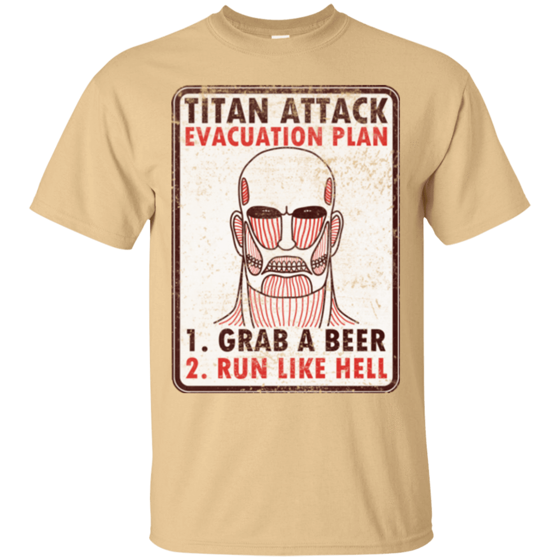 T-Shirts Vegas Gold / Small Titan plan T-Shirt