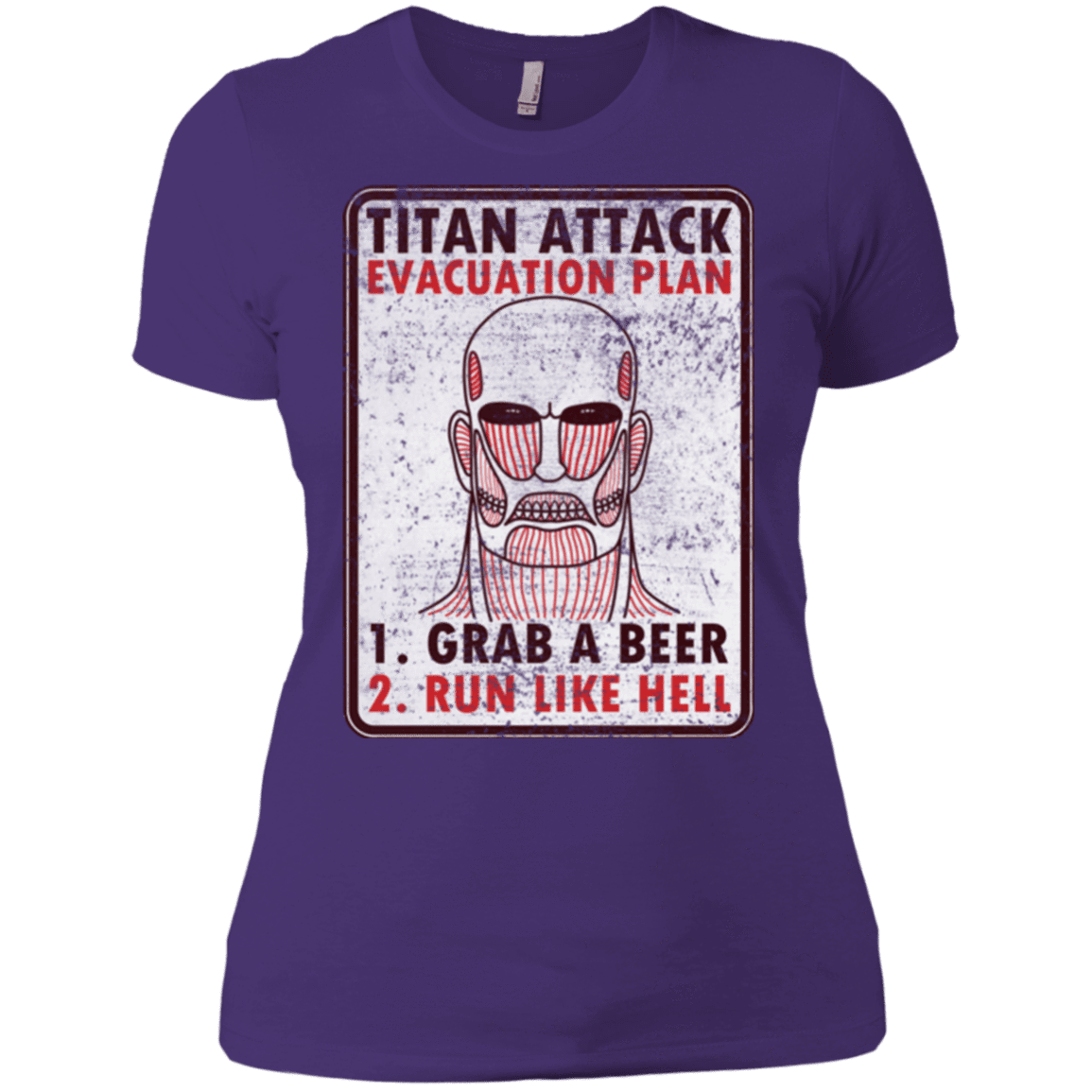 T-Shirts Purple / X-Small Titan plan Women's Premium T-Shirt