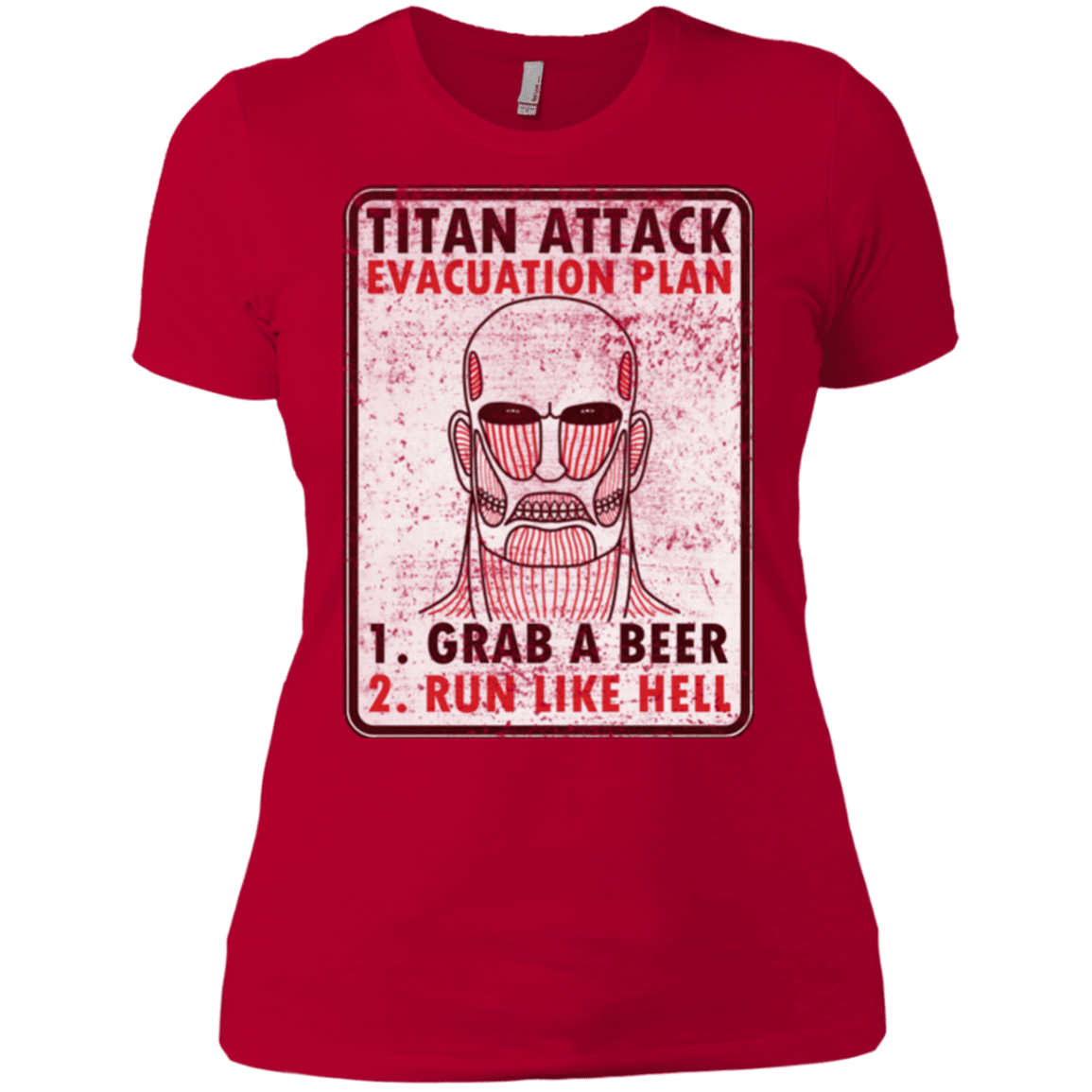 T-Shirts Red / X-Small Titan plan Women's Premium T-Shirt
