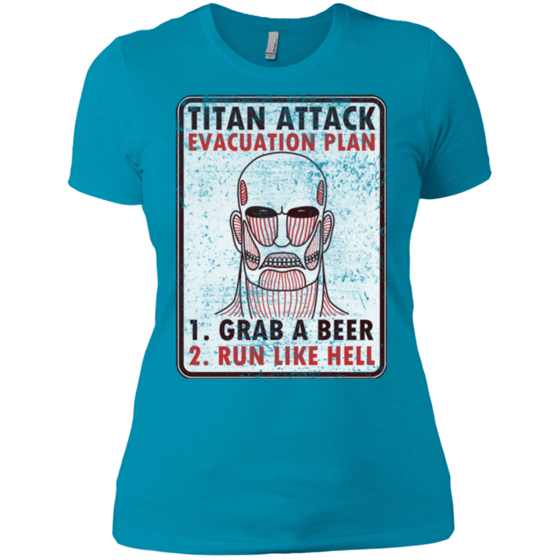 T-Shirts Turquoise / X-Small Titan plan Women's Premium T-Shirt