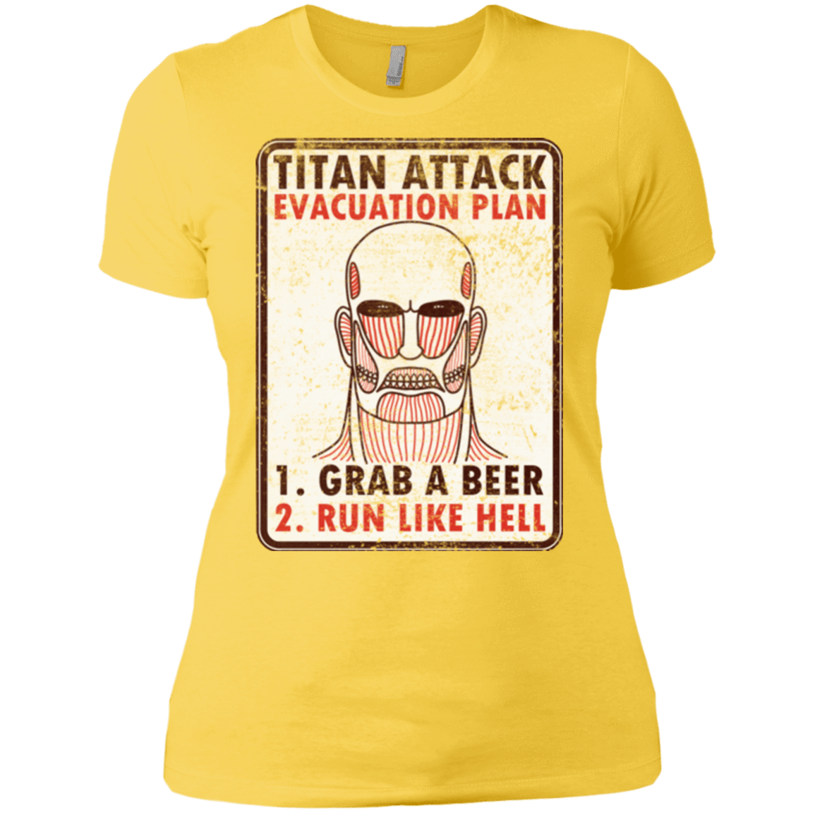 T-Shirts Vibrant Yellow / X-Small Titan plan Women's Premium T-Shirt