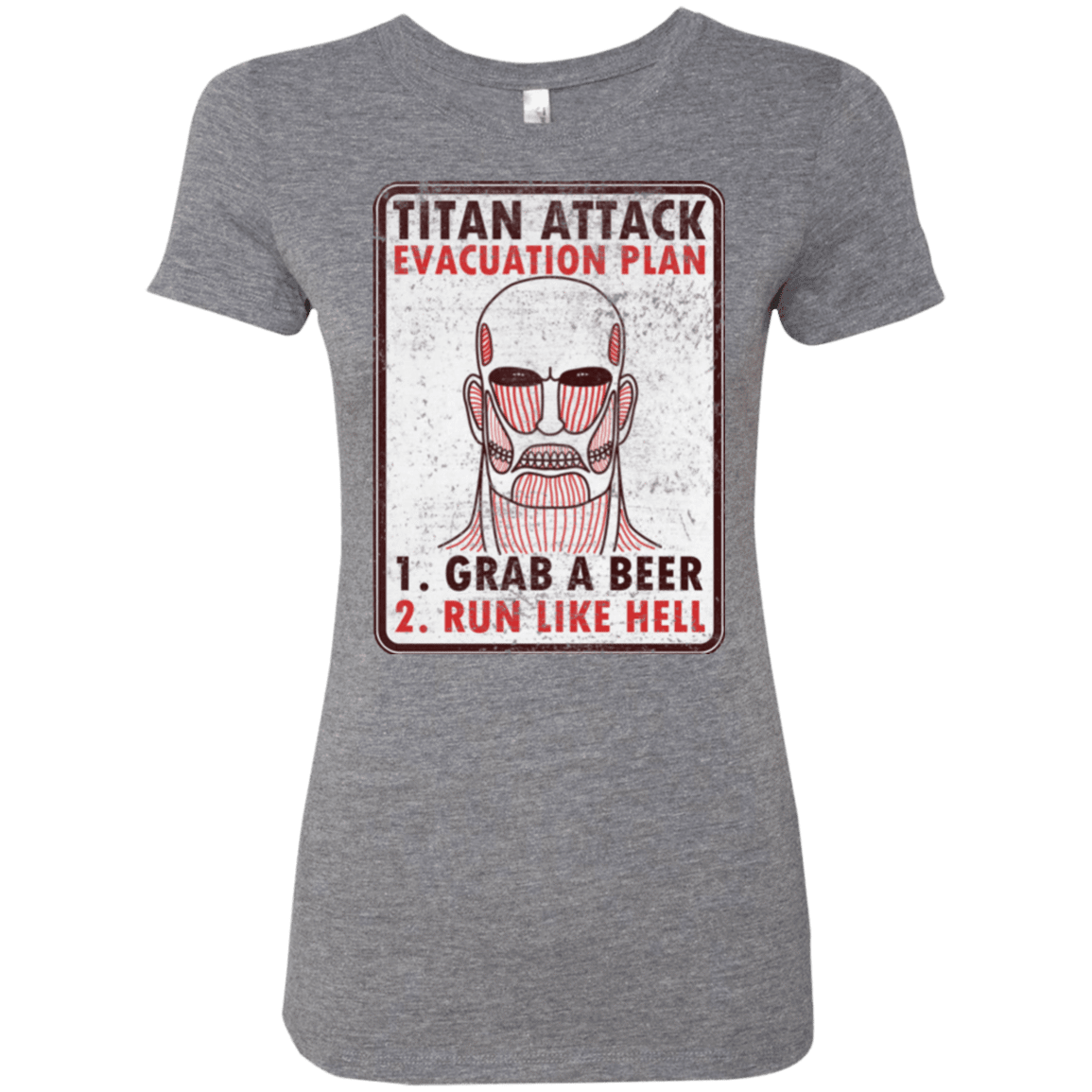 T-Shirts Premium Heather / Small Titan plan Women's Triblend T-Shirt