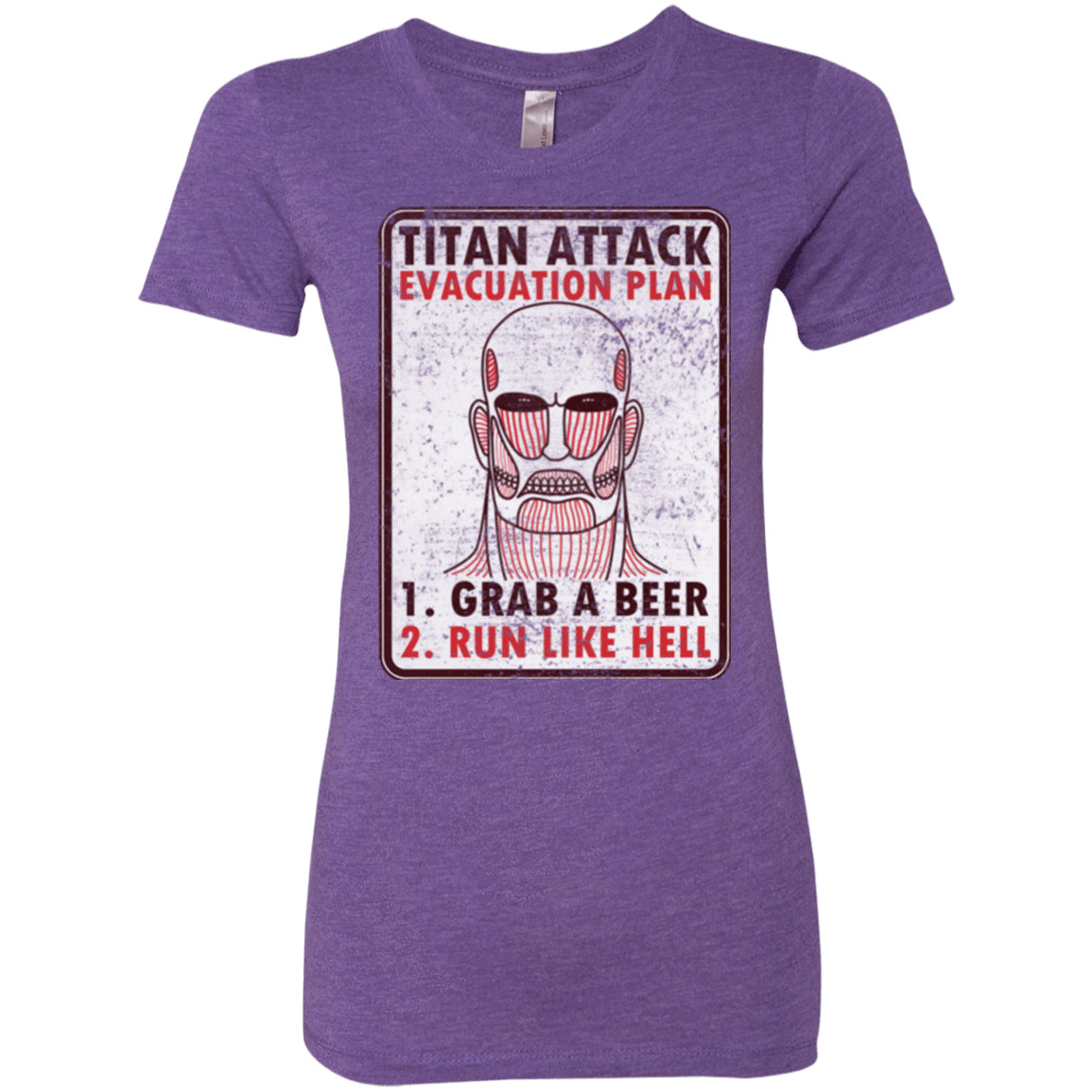 T-Shirts Purple Rush / Small Titan plan Women's Triblend T-Shirt
