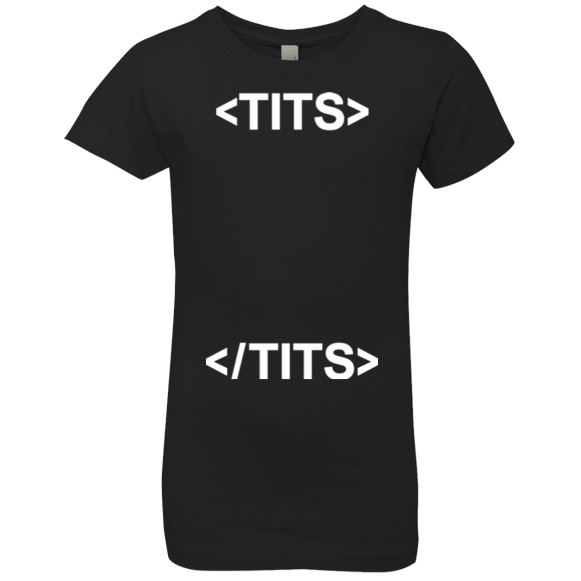 T-Shirts Black / YXS Tits Girls Premium T-Shirt