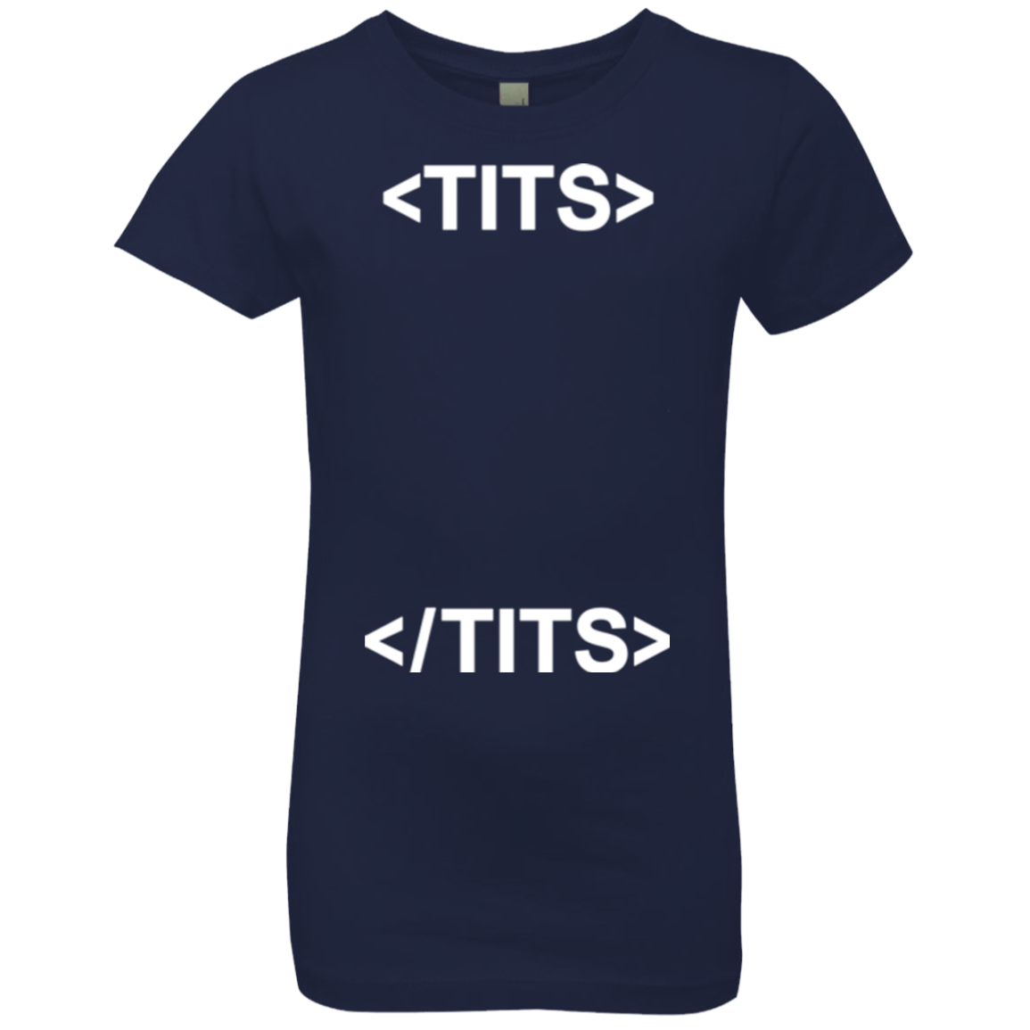 T-Shirts Midnight Navy / YXS Tits Girls Premium T-Shirt