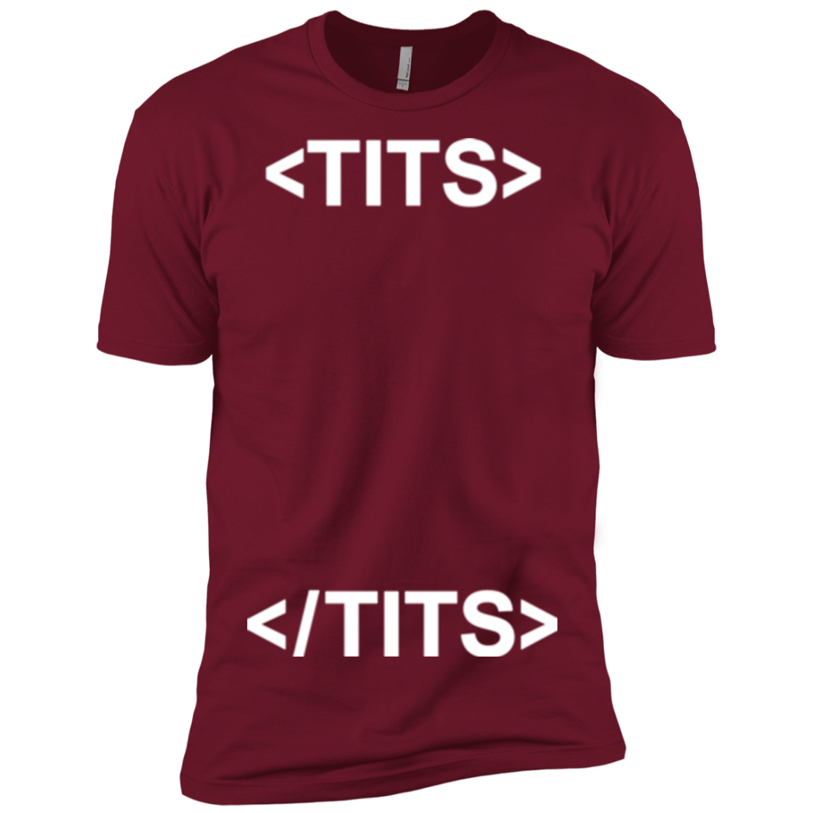 T-Shirts Cardinal / X-Small Tits Men's Premium T-Shirt