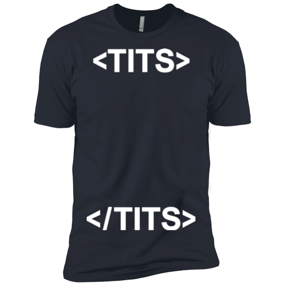 T-Shirts Indigo / X-Small Tits Men's Premium T-Shirt