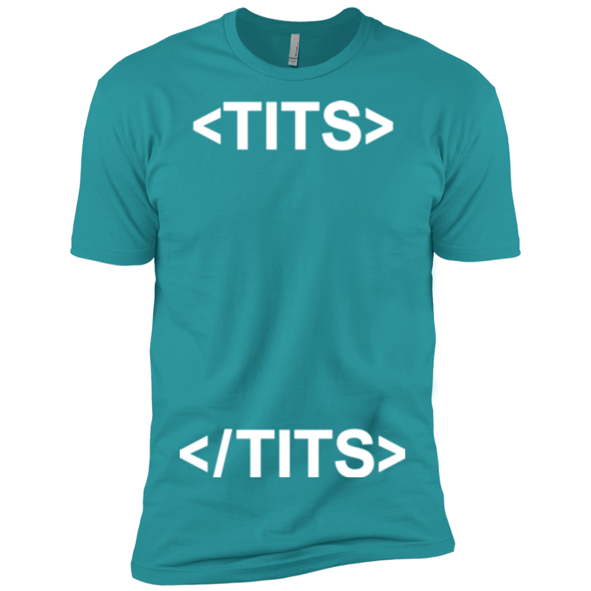T-Shirts Tahiti Blue / X-Small Tits Men's Premium T-Shirt