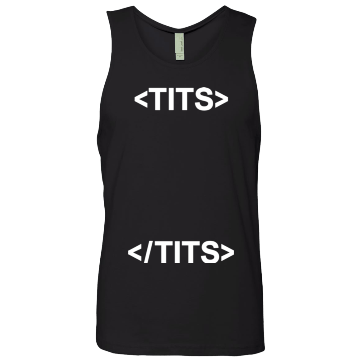 T-Shirts Black / Small Tits Men's Premium Tank Top
