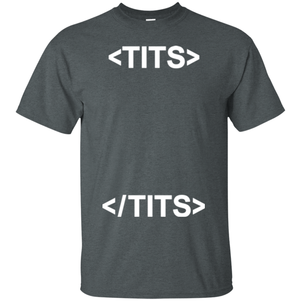 T-Shirts Dark Heather / Small Tits T-Shirt