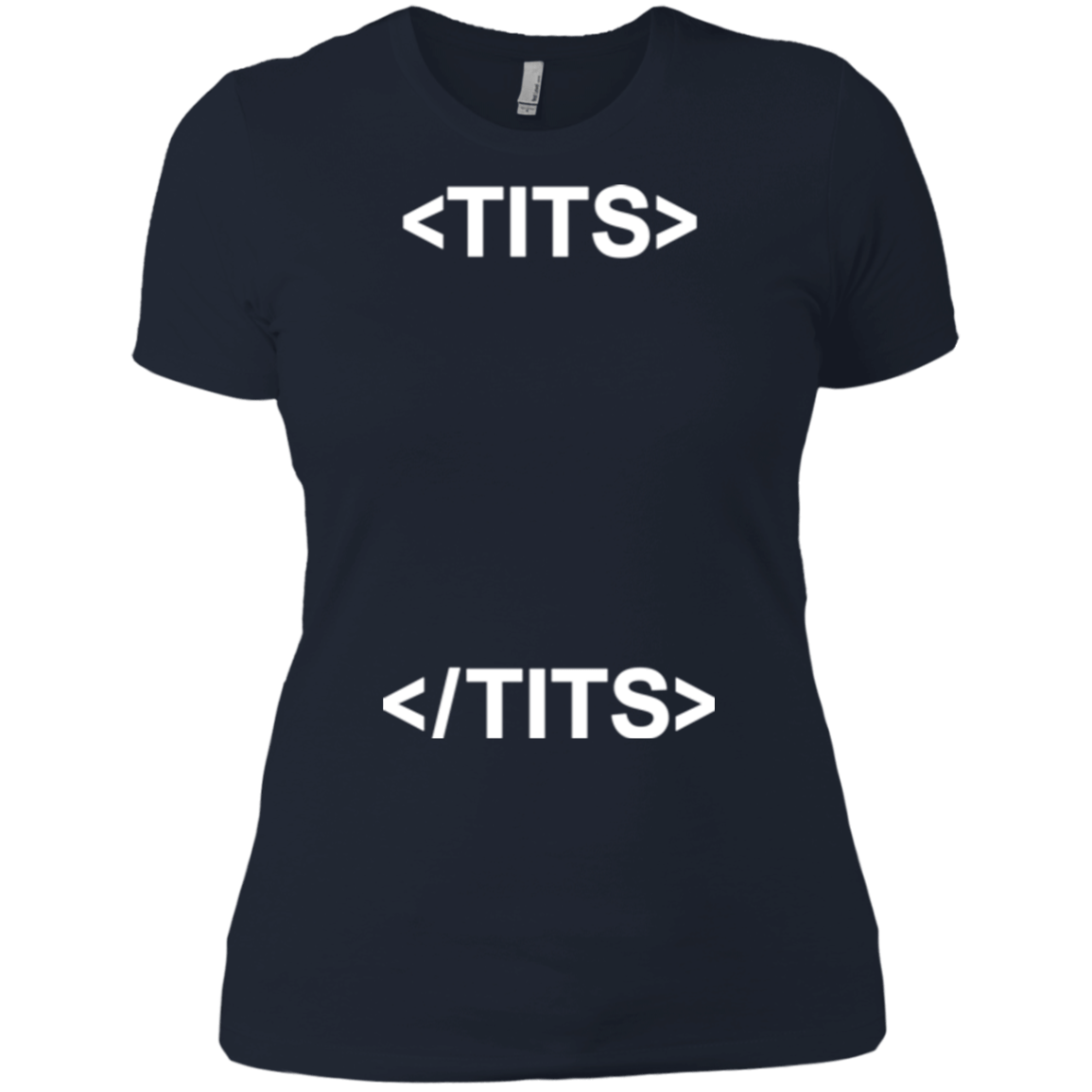 T-Shirts Midnight Navy / X-Small Tits Women's Premium T-Shirt