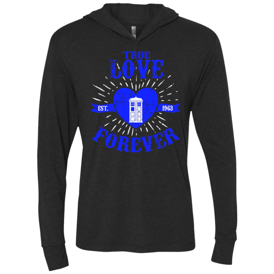 T-Shirts Vintage Black / X-Small TLF DOCTOR Triblend Long Sleeve Hoodie Tee