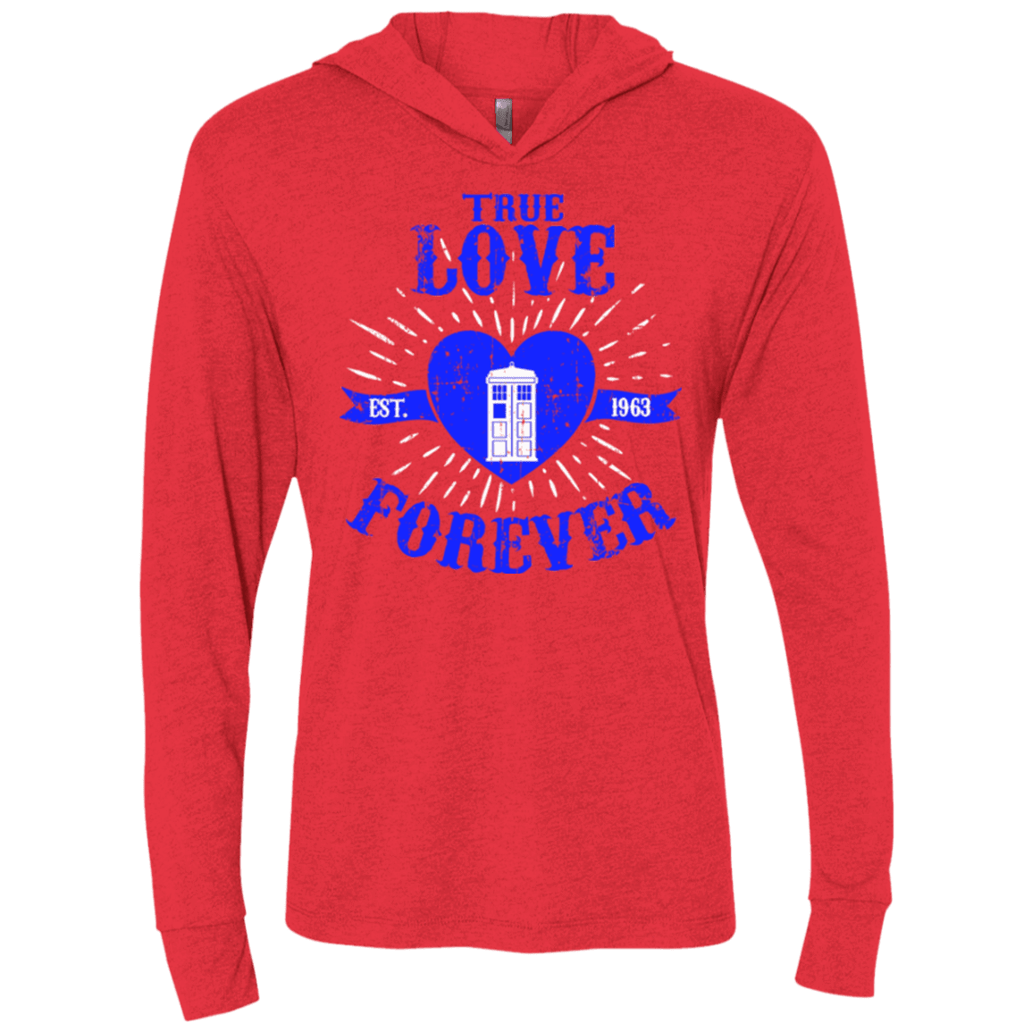 T-Shirts Vintage Red / X-Small TLF DOCTOR Triblend Long Sleeve Hoodie Tee