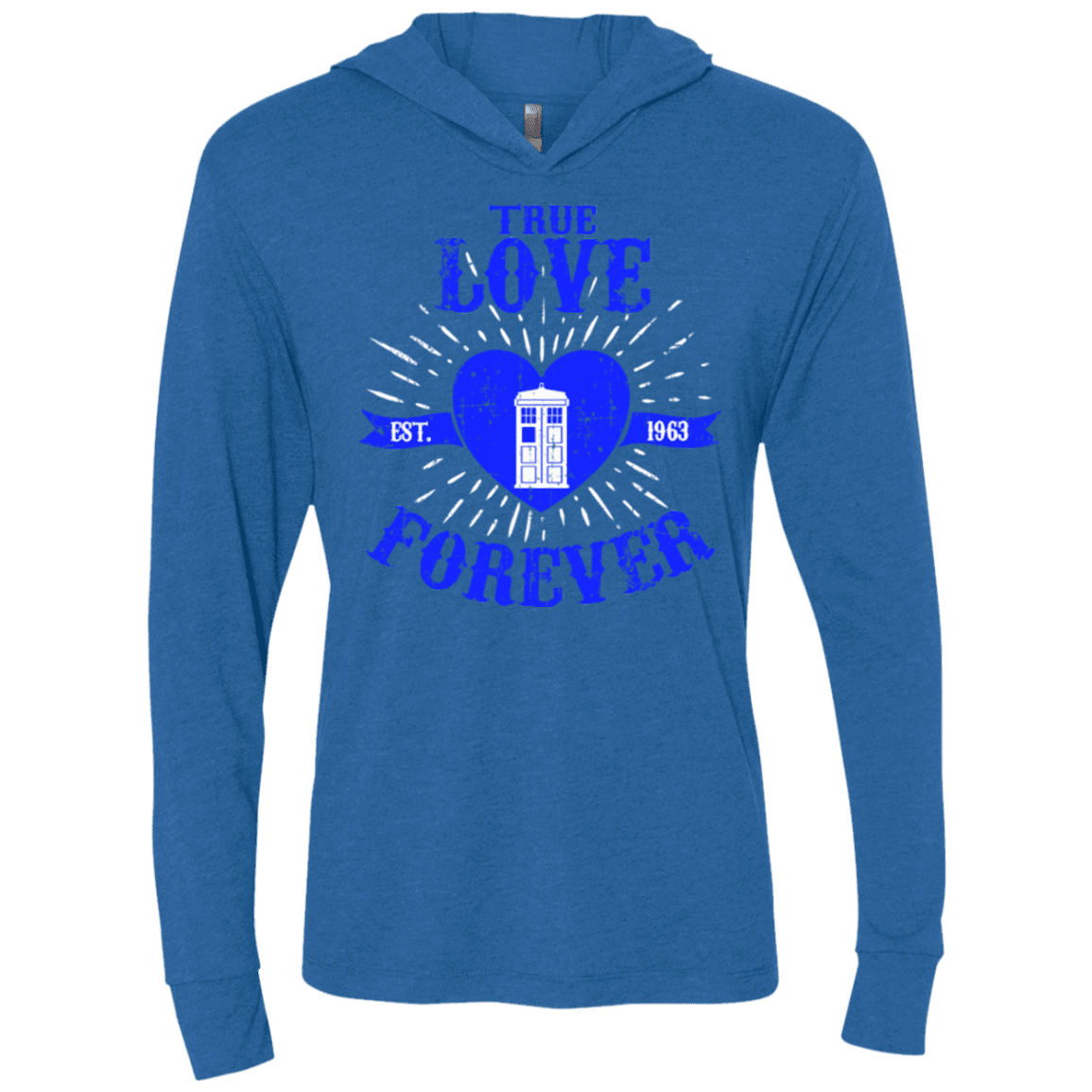 T-Shirts Vintage Royal / X-Small TLF DOCTOR Triblend Long Sleeve Hoodie Tee