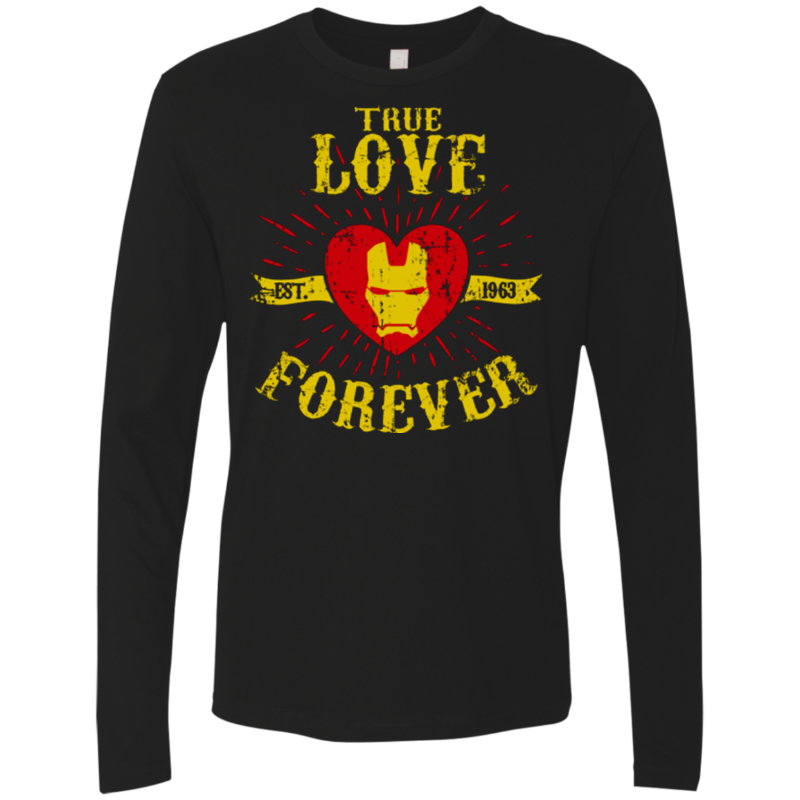 T-Shirts Black / Small TLF IRON Men's Premium Long Sleeve