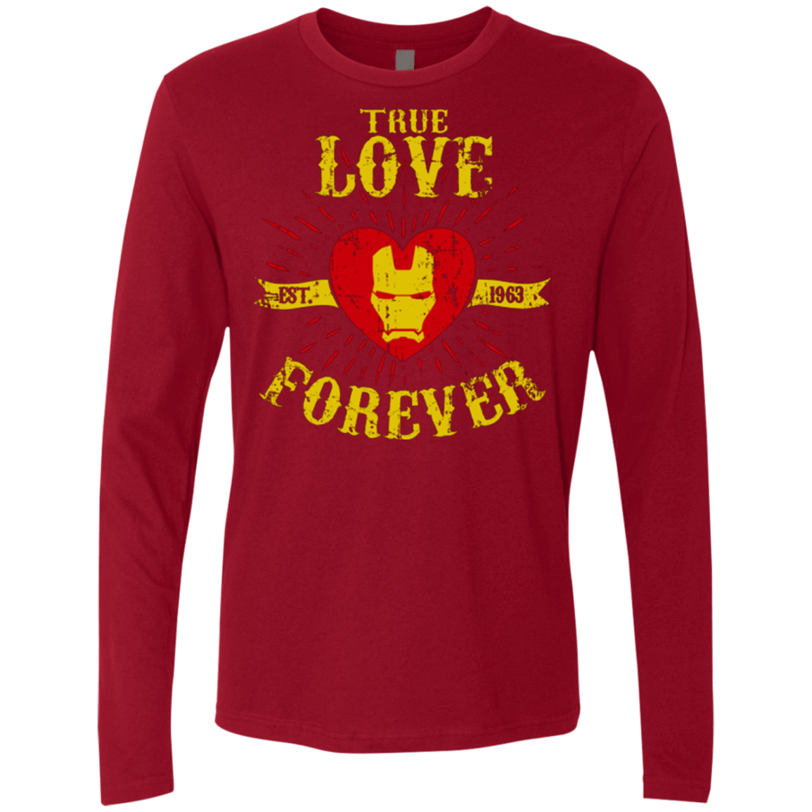 T-Shirts Cardinal / Small TLF IRON Men's Premium Long Sleeve