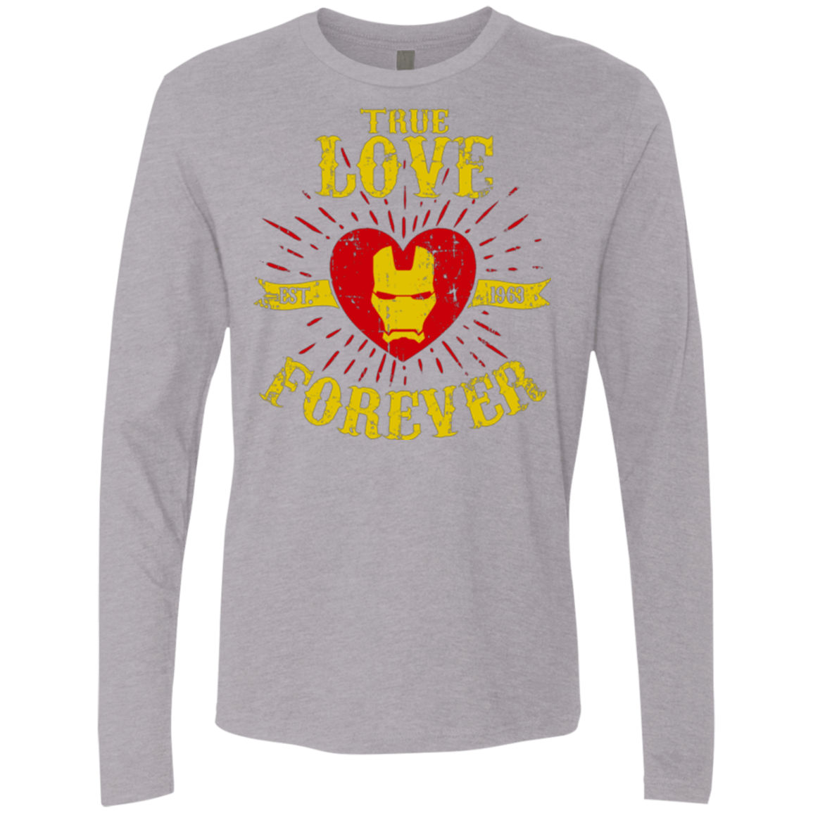 T-Shirts Heather Grey / Small TLF IRON Men's Premium Long Sleeve
