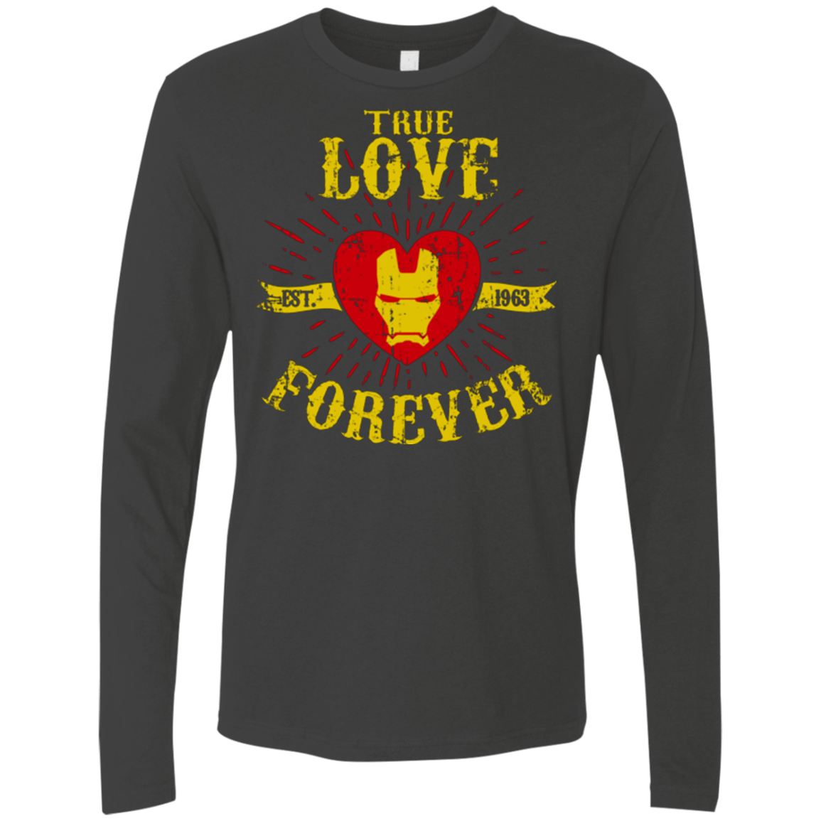 T-Shirts Heavy Metal / Small TLF IRON Men's Premium Long Sleeve