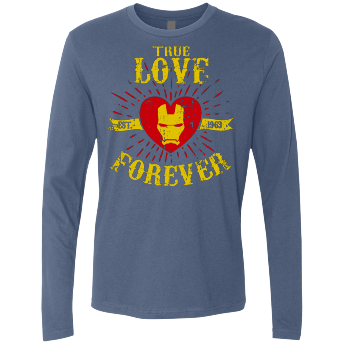 T-Shirts Indigo / Small TLF IRON Men's Premium Long Sleeve