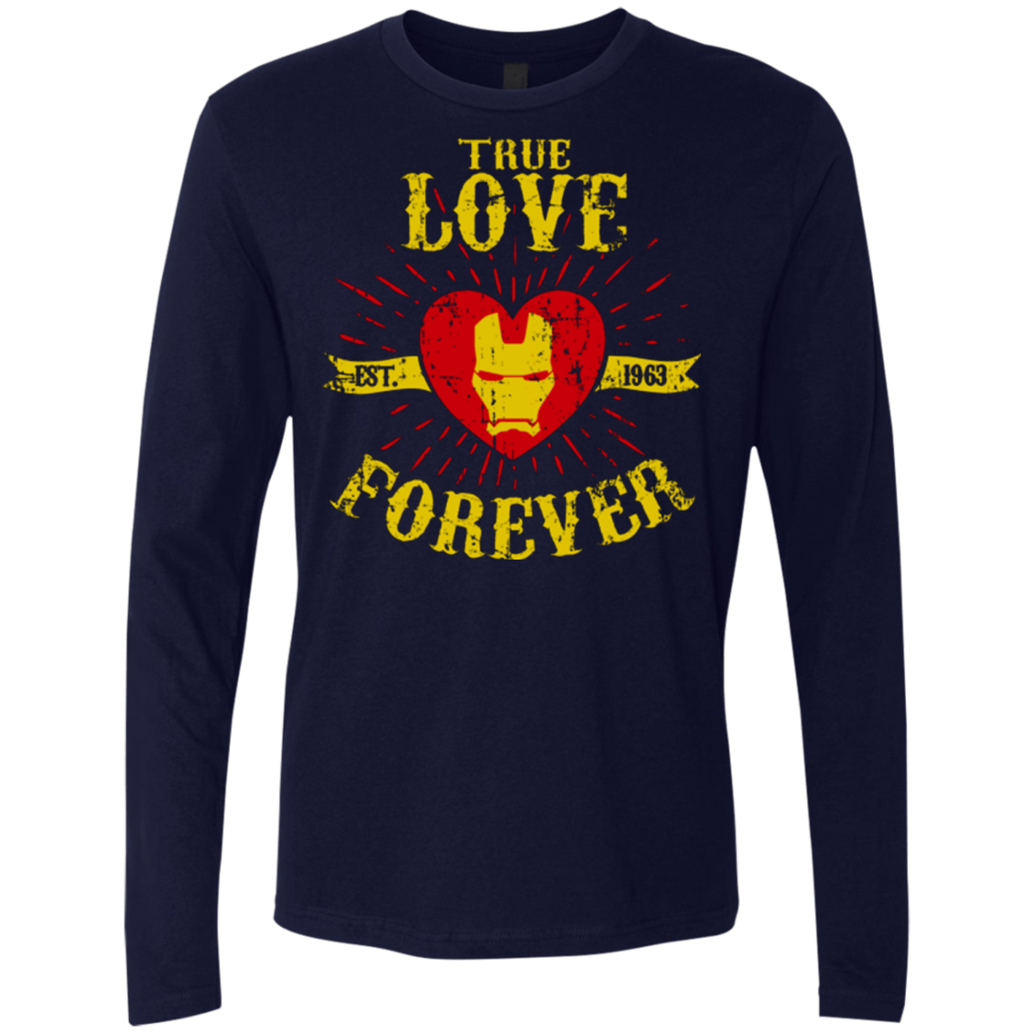 T-Shirts Midnight Navy / Small TLF IRON Men's Premium Long Sleeve