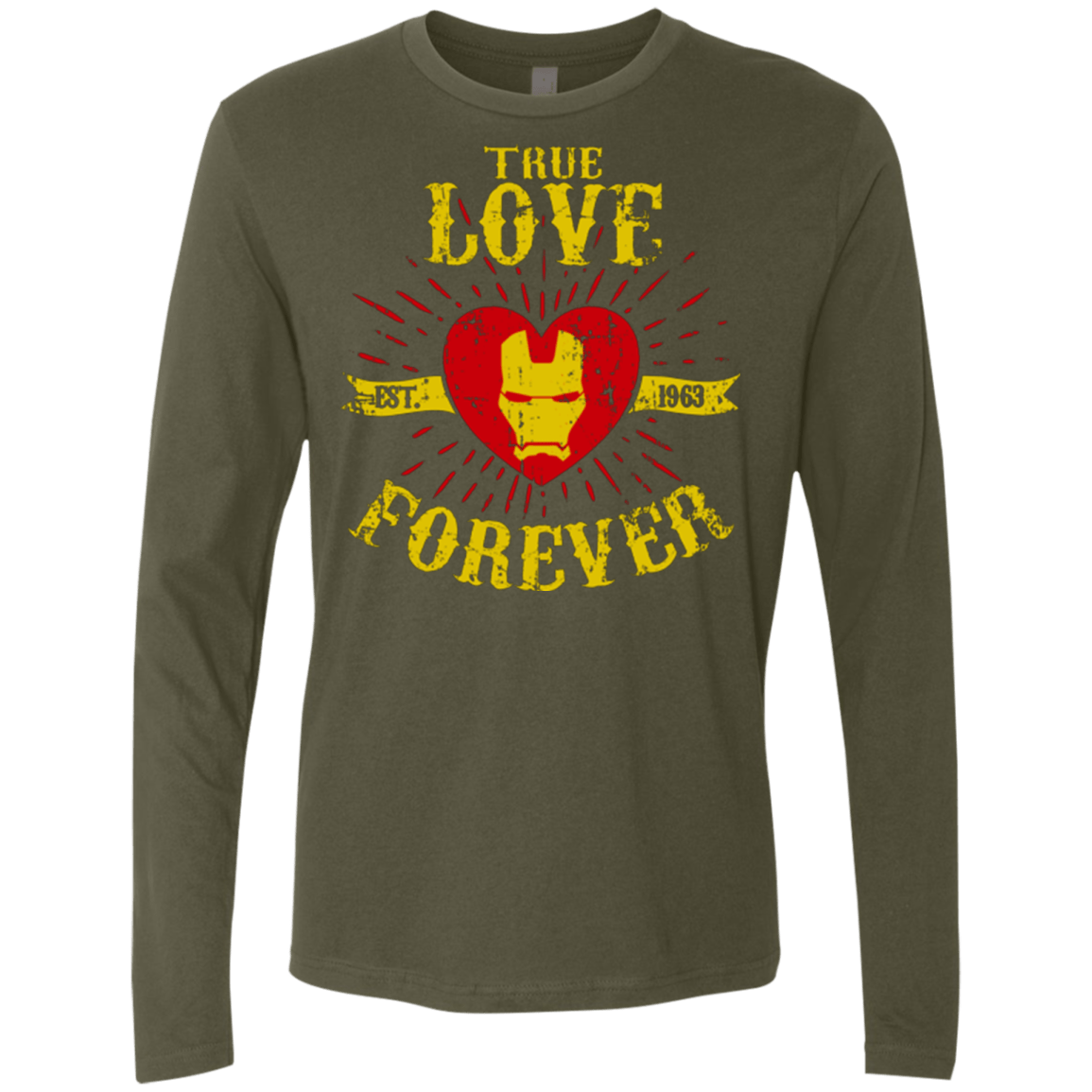 T-Shirts Military Green / Small TLF IRON Men's Premium Long Sleeve