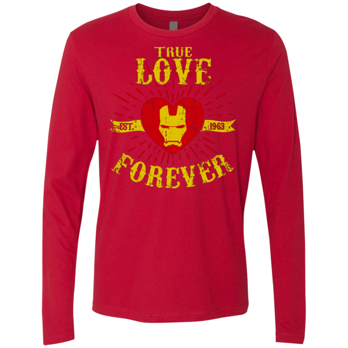 T-Shirts Red / Small TLF IRON Men's Premium Long Sleeve