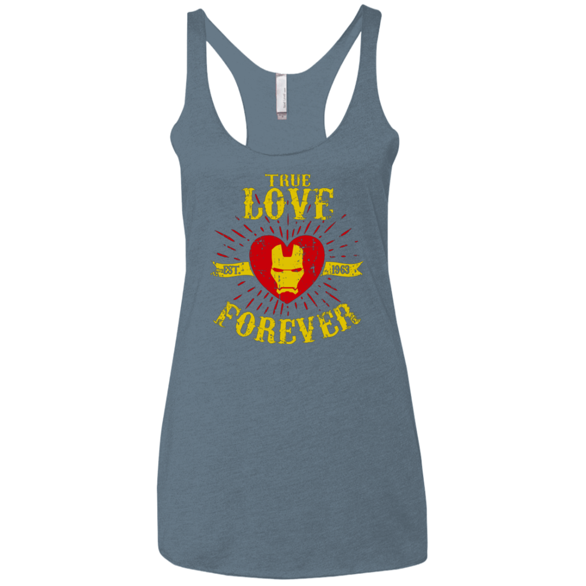 T-Shirts Indigo / X-Small TLF IRON Women's Triblend Racerback Tank