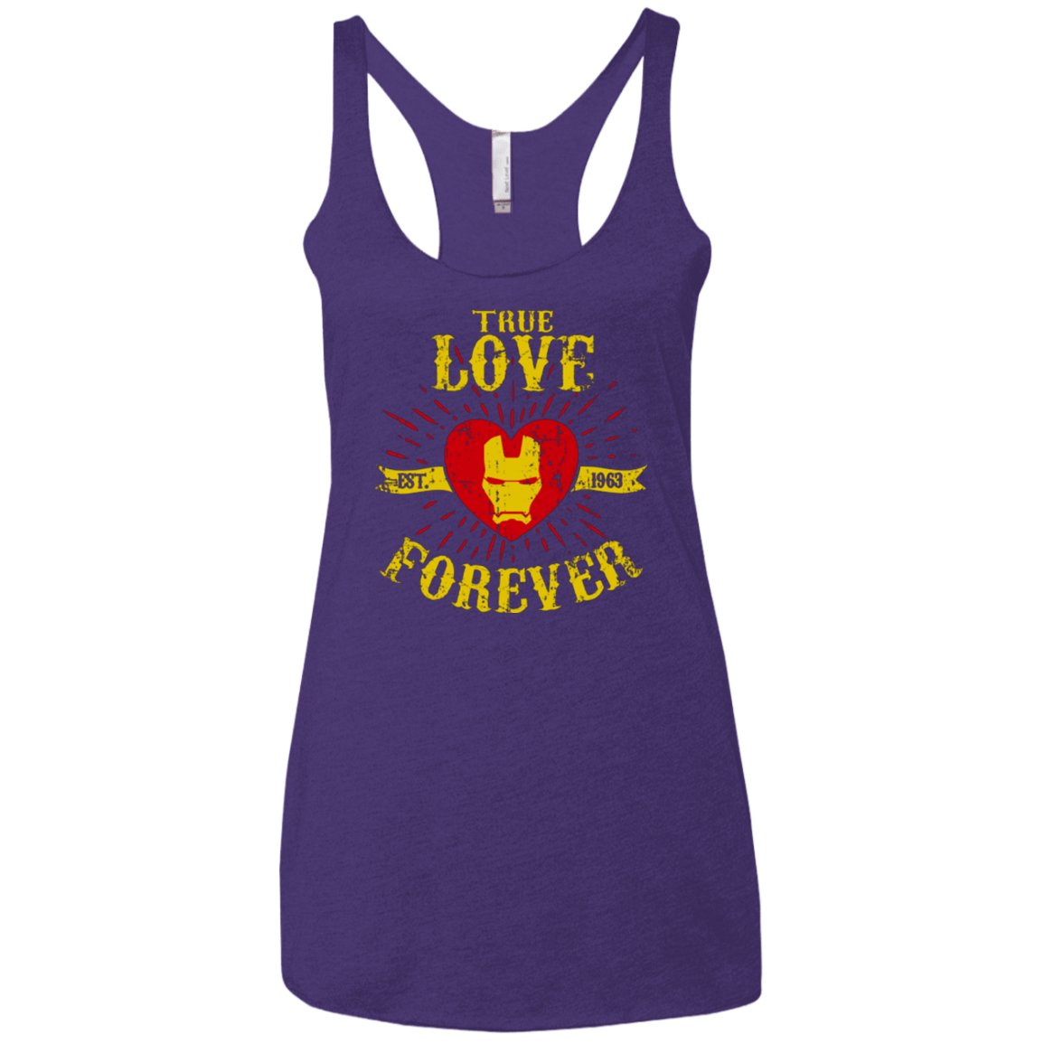 T-Shirts Purple / X-Small TLF IRON Women's Triblend Racerback Tank