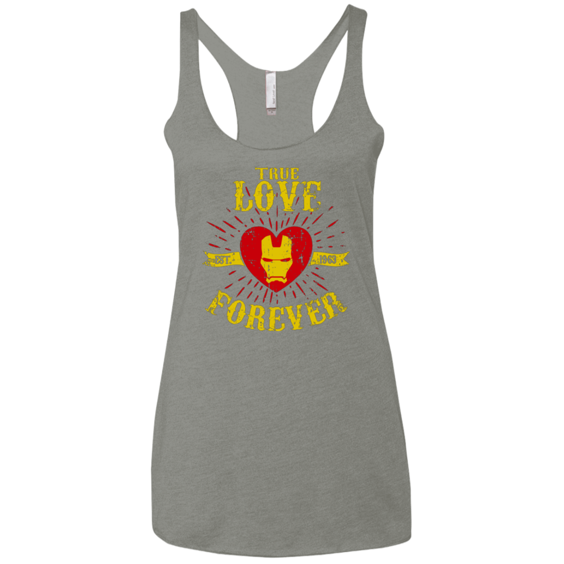 T-Shirts Venetian Grey / X-Small TLF IRON Women's Triblend Racerback Tank