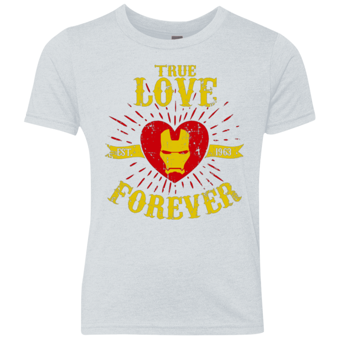 T-Shirts Heather White / YXS TLF IRON Youth Triblend T-Shirt