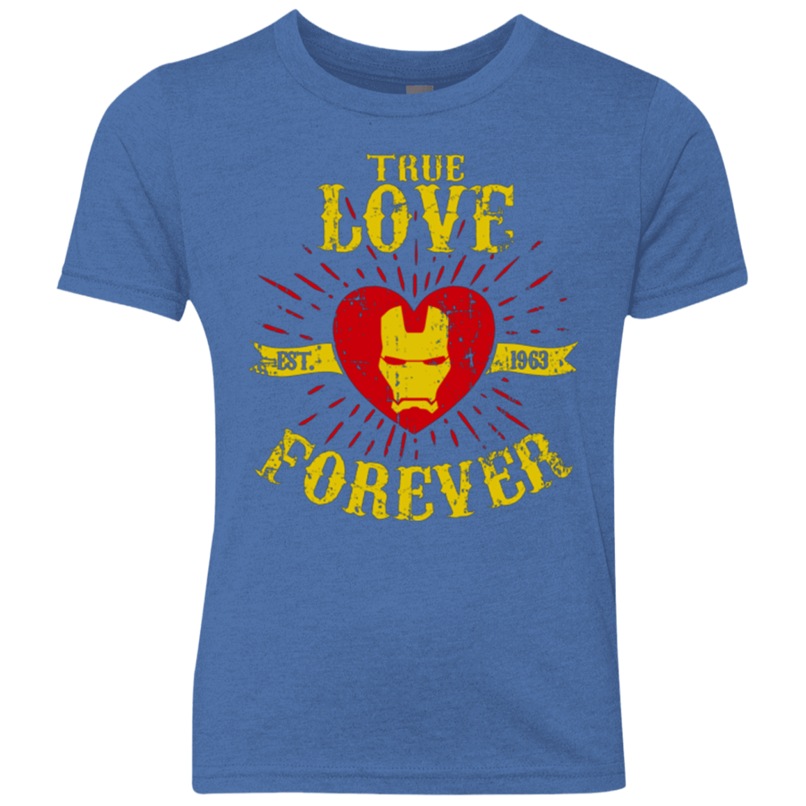 T-Shirts Vintage Royal / YXS TLF IRON Youth Triblend T-Shirt