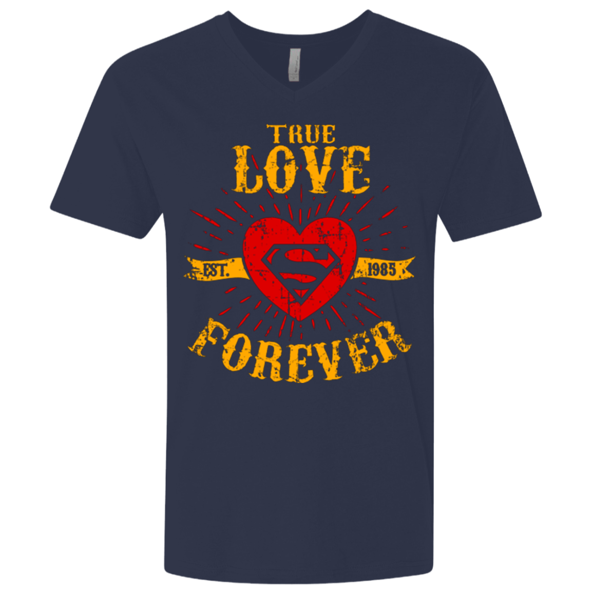T-Shirts Midnight Navy / X-Small TLF SUPER Men's Premium V-Neck
