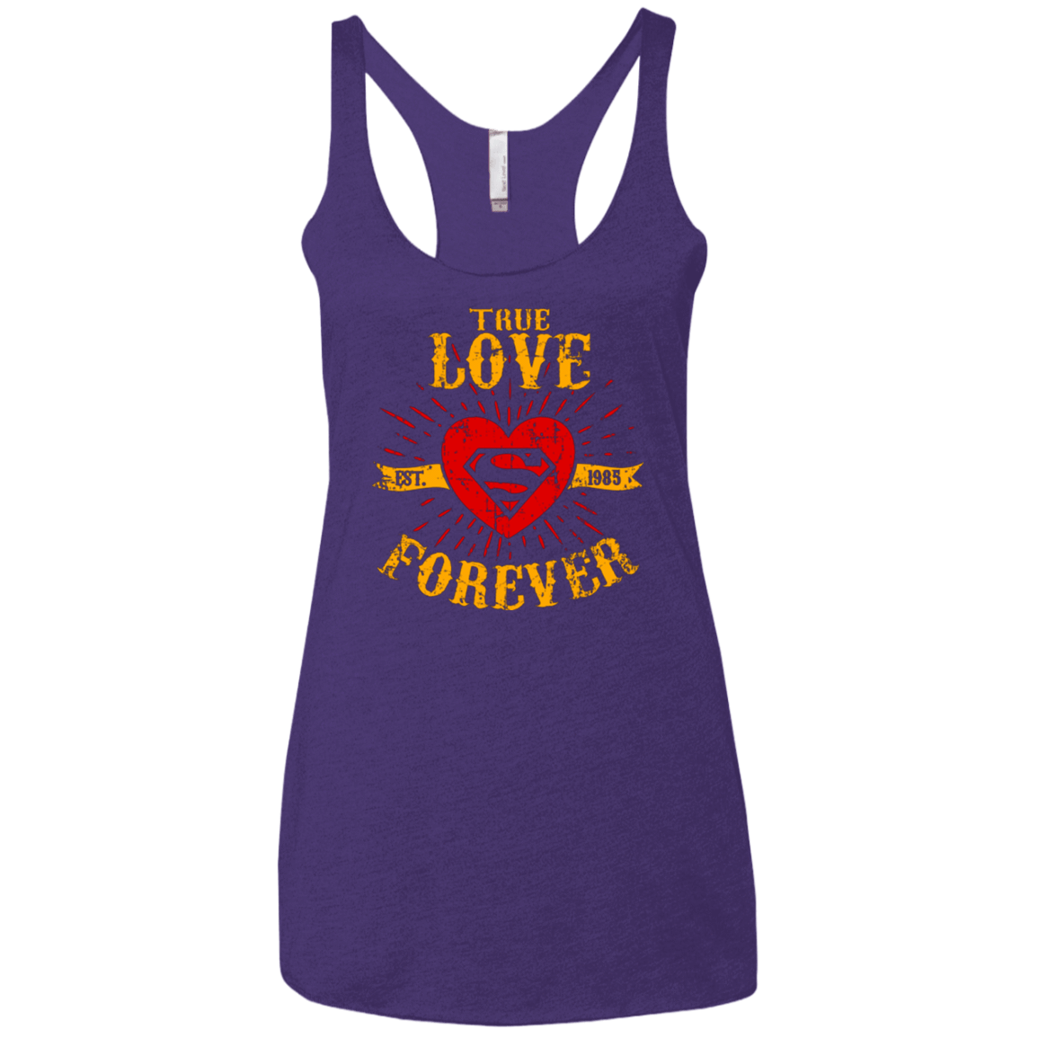 T-Shirts Purple / X-Small TLF SUPER Women's Triblend Racerback Tank