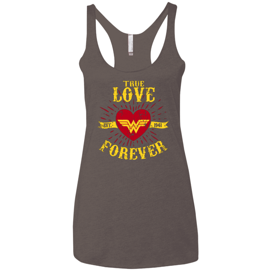 T-Shirts Macchiato / X-Small TLF WONDER Women's Triblend Racerback Tank