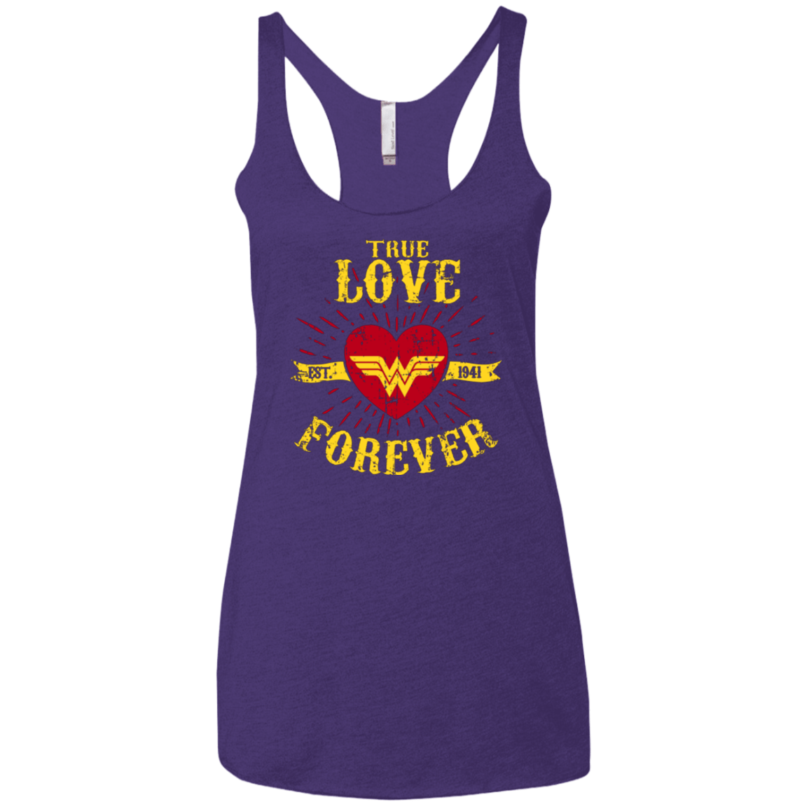 T-Shirts Purple / X-Small TLF WONDER Women's Triblend Racerback Tank
