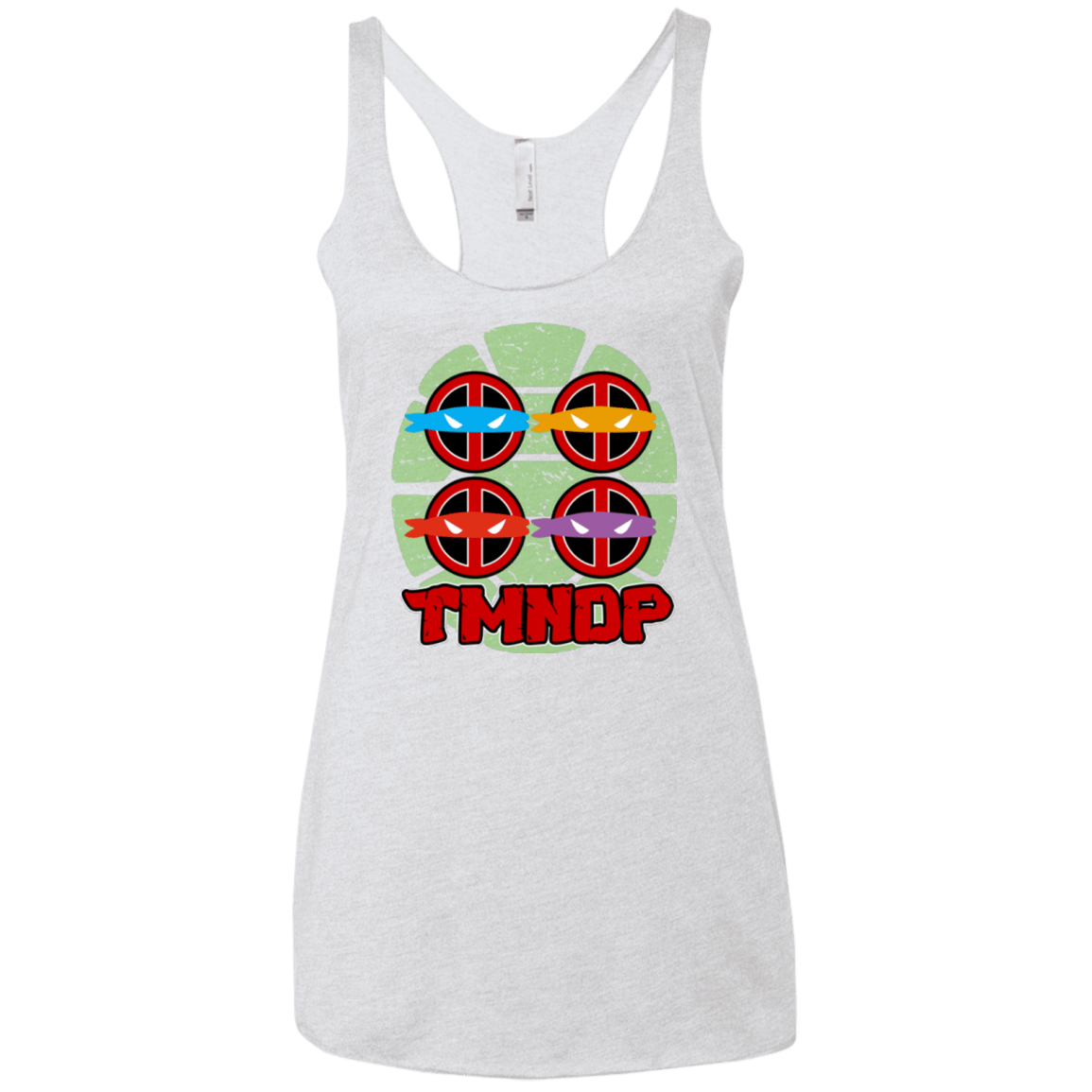 T-Shirts Heather White / X-Small TMNDP Women's Triblend Racerback Tank