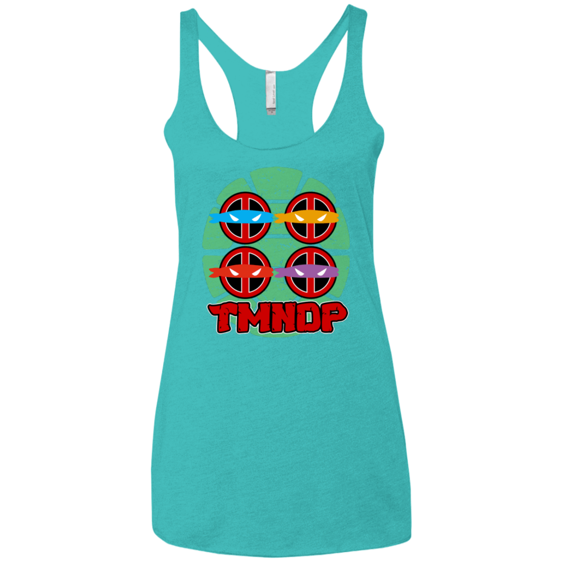 T-Shirts Tahiti Blue / X-Small TMNDP Women's Triblend Racerback Tank