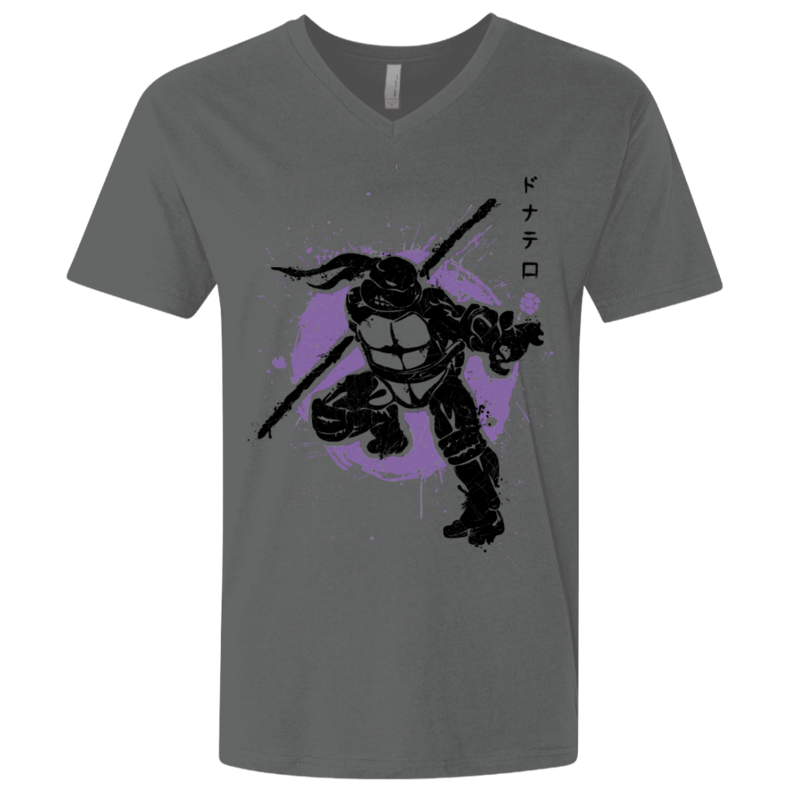 T-Shirts Heavy Metal / X-Small TMNT - Bo Warrior Men's Premium V-Neck
