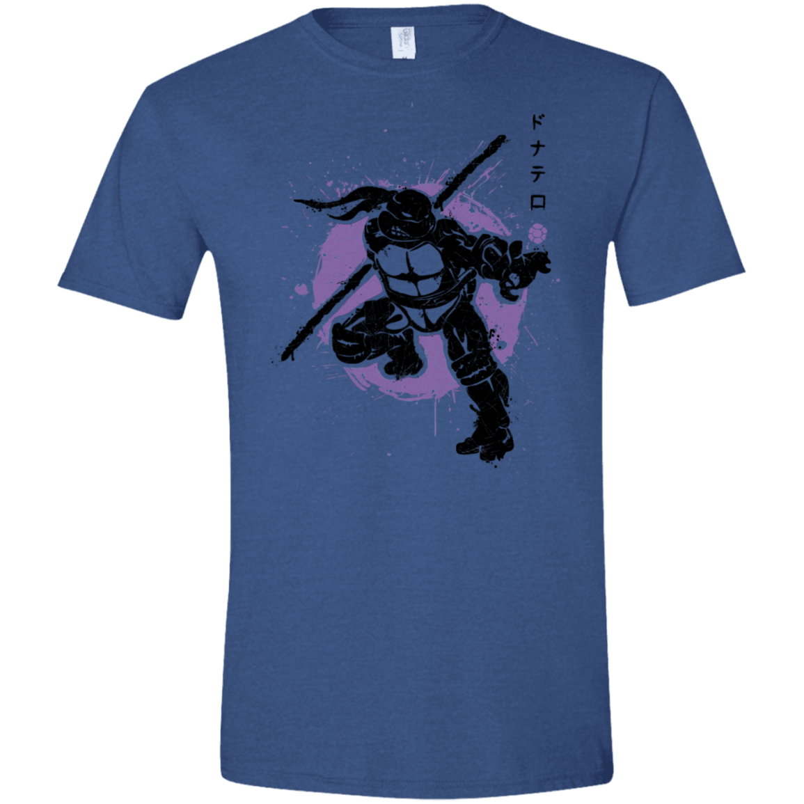 T-Shirts Heather Royal / X-Small TMNT - Bo Warrior Men's Semi-Fitted Softstyle