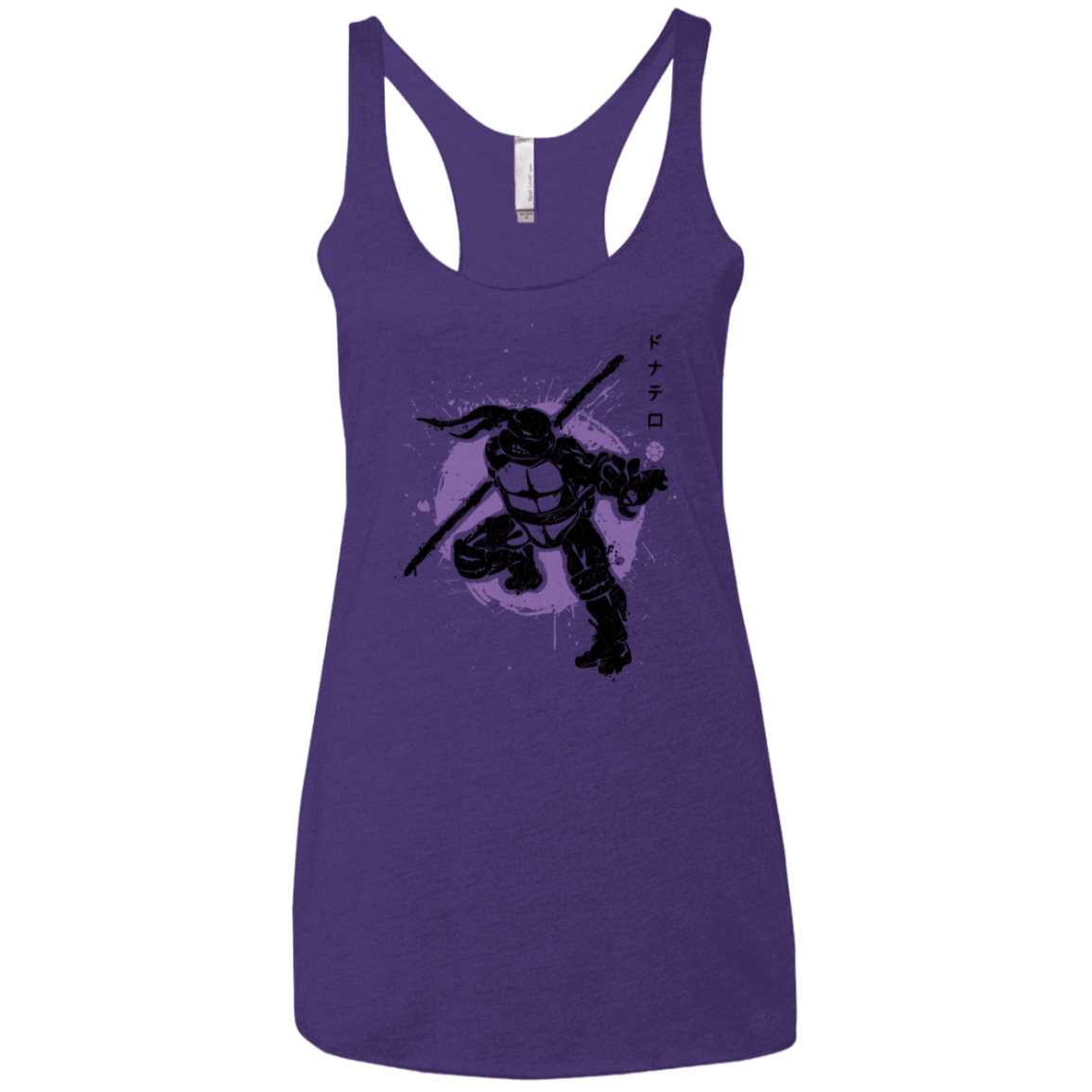 T-Shirts Purple Rush / X-Small TMNT - Bo Warrior Women's Triblend Racerback Tank