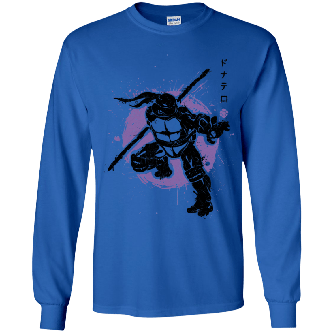 T-Shirts Royal / YS TMNT - Bo Warrior Youth Long Sleeve T-Shirt
