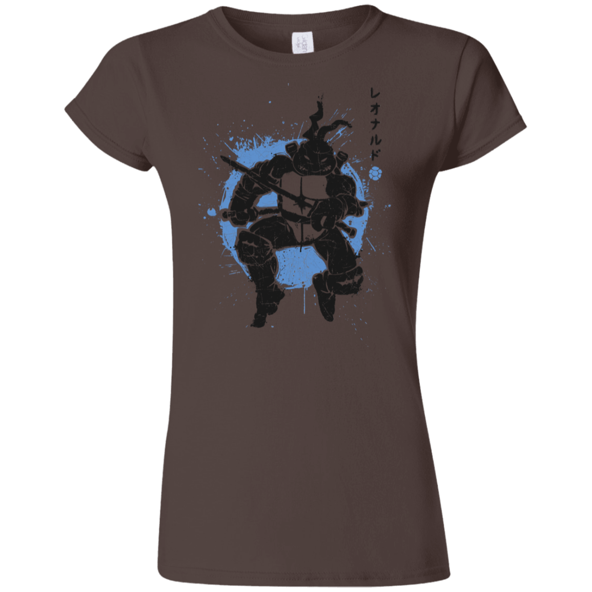 T-Shirts Dark Chocolate / S TMNT - Katana Warrior Junior Slimmer-Fit T-Shirt